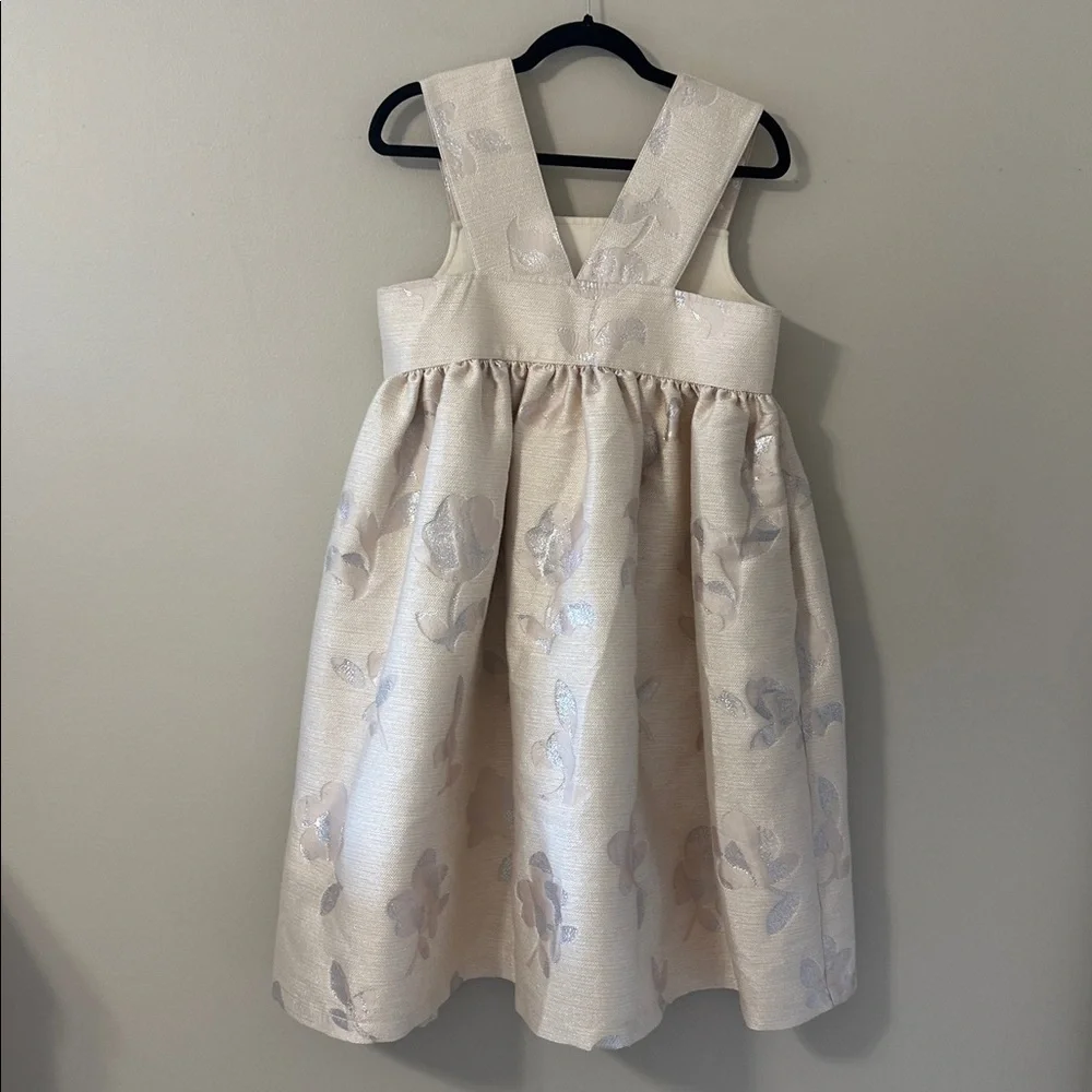 Comme des Garçons tao Floral Jacquard Sleeveless Dress Champagne Color Sz Small - Picture 2 of 9